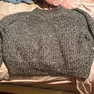 Grey and white sweater super warm
